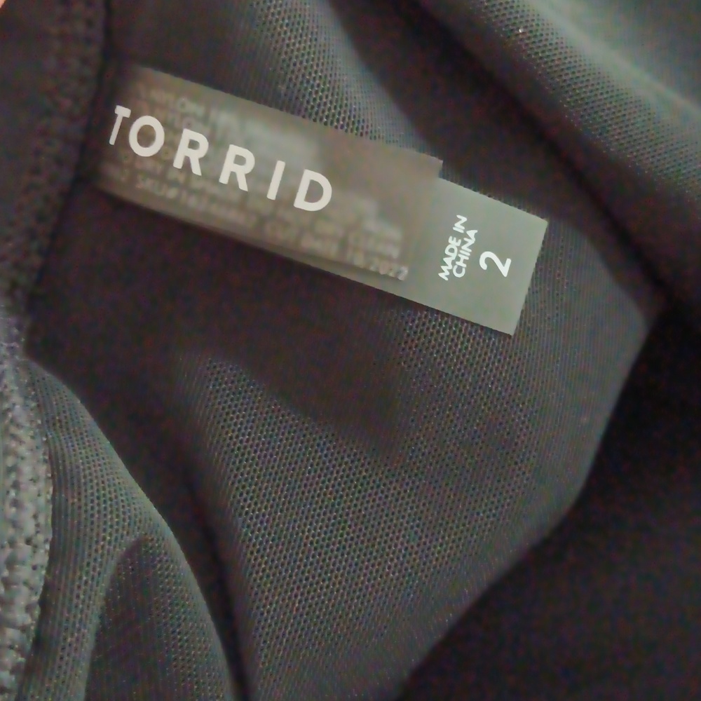 Torrid Black Ruched Swim Skirt - Picture 4 of 5